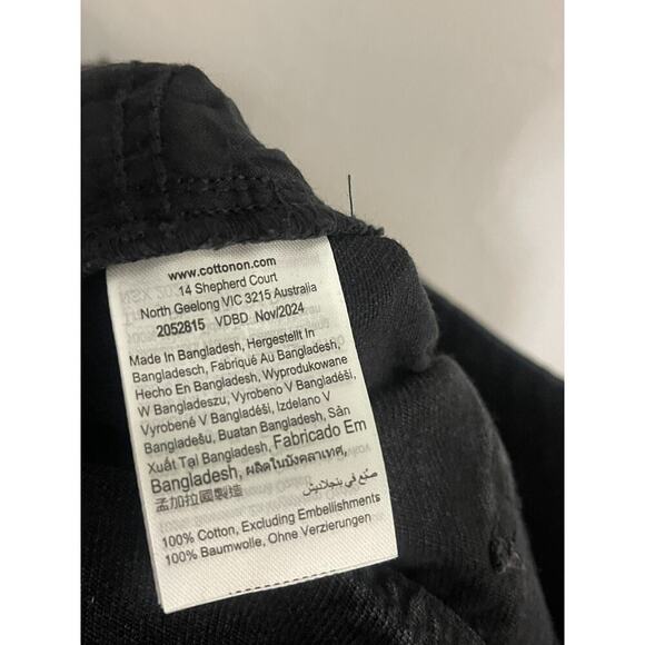 Cotton On 30 Jeans Relaxed Wide Leg Black Stretch Baggy Fit High Rise Denim NEW - Picture 12 of 12